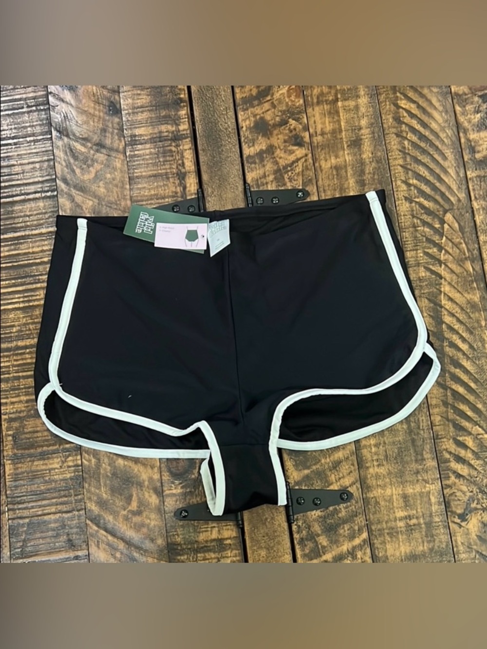 Swim Black and White cheeky Shorts from Wild Fable 1X